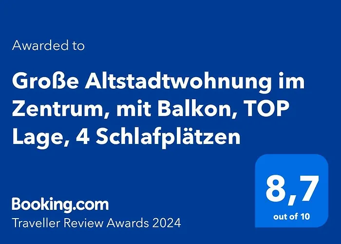 Altstadtwohnung Mit Tollem Balkon In Prima Lage Mit 4 Schlafplätzen Apartment